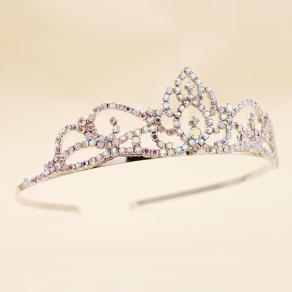 Miallo Pretty Rhinestone Tiara Crown Exquisite Headband Comb Pin Wedding Bridal Birthday headband (TS-J2581)