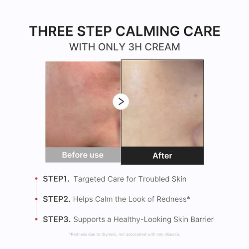 Medicube 3H Daily Relief Cream - Soothing Moisturizer for All Skin Types | Lightweight Hydration with Guaiazulene & Ceramide
