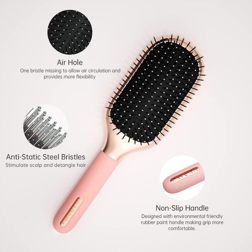 Melbang Hair Brush - Versatile Paddle Brush for All Hair Types | Adds Shine & Smoothness