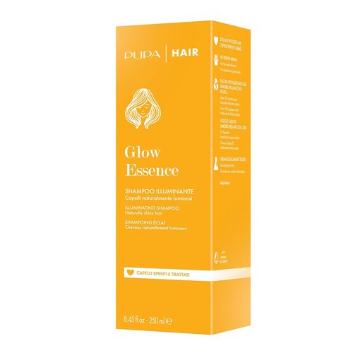 Pupa Milano Glow Essence Illuminating Shampoo - Revitalize Dull Color-Treated Hair - 8.45 oz