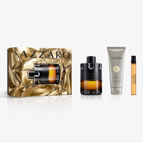 Azzaro The Most Wanted Parfum - Intense Men's Cologne Set | 3-Piece Full Size & Travel Fragrances