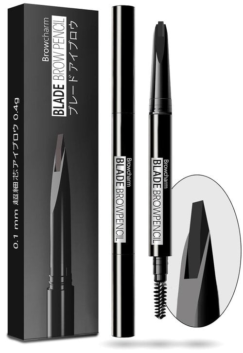MAVENI Browcharm Microblading Eyebrow Pencil - Ultra-Fine 0.1mm Waterproof Definer | 01 Black