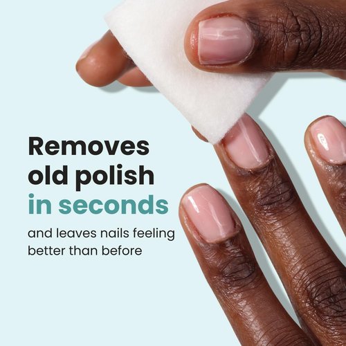LONDONTOWN Home & Away Remover Set - Acetone-Free Nail Polish Remover & Conditioning Pads
