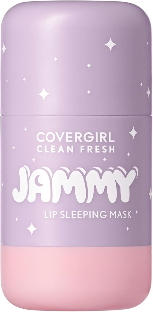 COVERGIRL Clean Fresh Jammy Lip Sleeping Mask - Lavender Scent with Avocado & Grape Seed Oils | 10 Whipped Lavender