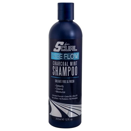 Luster's SCurl Charcoal Mint Shampoo - Refreshing Cleanse for Curly Hair | 12 oz