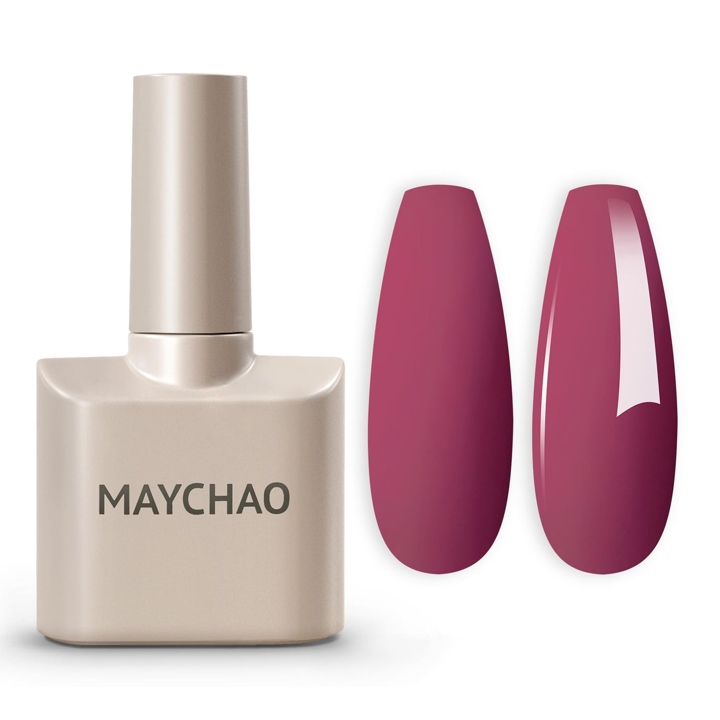 MAYCHAO 15ML Gel Nail Polish 1Pc Vino Red Nail Polish Soak Off UV LED Nail Gel Polish Nail Art Starter Manicure Salon DIY at Home, 0.5 OZ