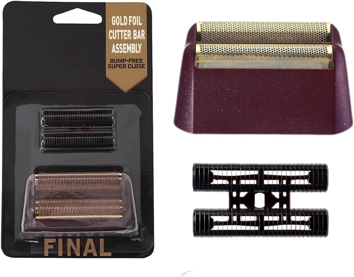 Wahl Professional 5-Star Shaver Replacement Gold Foil & Cutter Bar Assembly #7043 | Compatible with Finale & Shaver Shaper