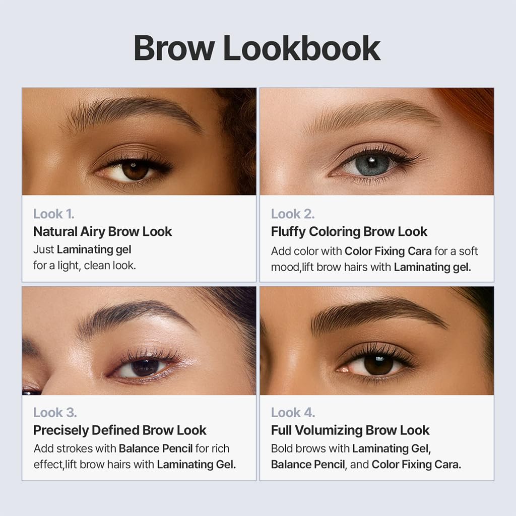 Espoir Eyebrow Gel - Clear Laminating Formula for Easy Shaping | Long-Lasting, Smudge-Free, Vegan, 0.1 fl oz