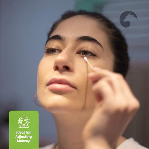 Bamboo Cotton Swabs 500 Count - Eco-Friendly Double Tipped Cotton Buds | 100% Plant-Based for Makeup & Crafts