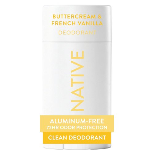 Native Deodorant | Aluminum-Free Odor Control for Men & Women - Buttercream & French Vanilla 2.65oz