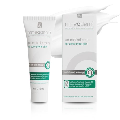 Mineaderm AC Control Moisturizer - Lightweight Acne Face Moisturizer with Tea Tree Oil & Niacinamide | 1.69 fl oz