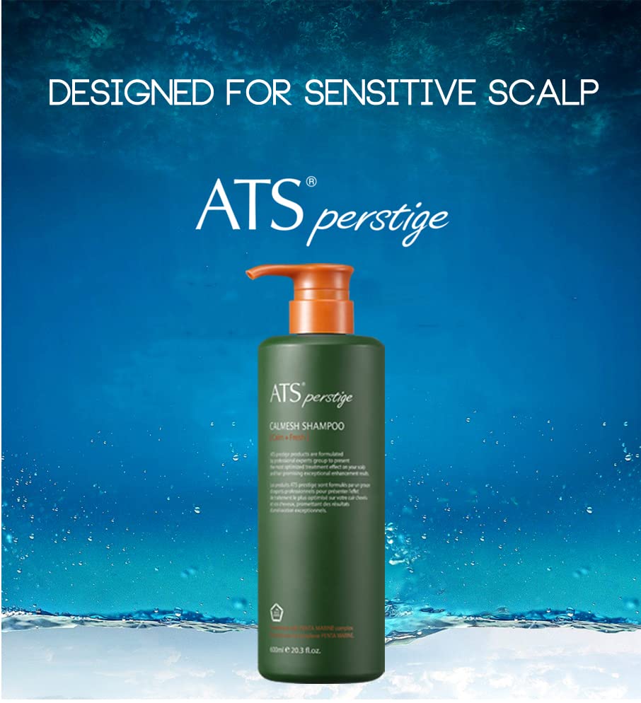 ATS Perstige Calmesh Headspa Shampoo - Organic Aloe & Silicone-Free Formula | 600ML