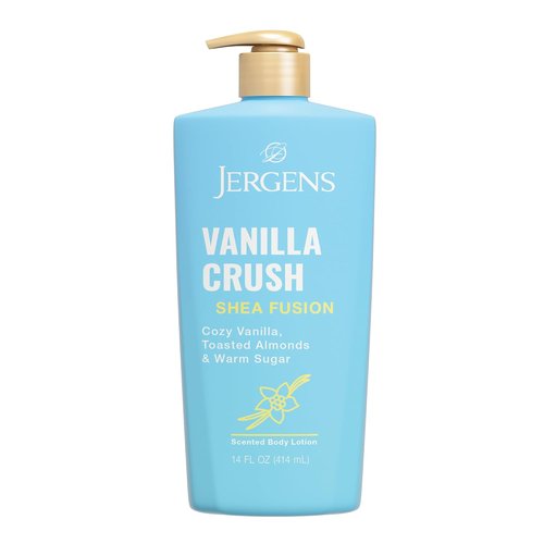 Jergens Body Lotion - Shea Fusion Vanilla Crush Moisturizer with Shea Butter & Vitamin E | 14 Fl Oz