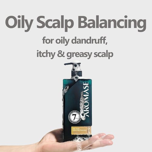 Aromase Oily Scalp Balancing Shampoo - Dandruff Control for Oily Scalps | 14 FL OZ