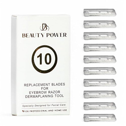 Beauty Power Eyebrow Razor Blades - Precision Face Trimmer for Smooth Skin | Ideal for Women & Men