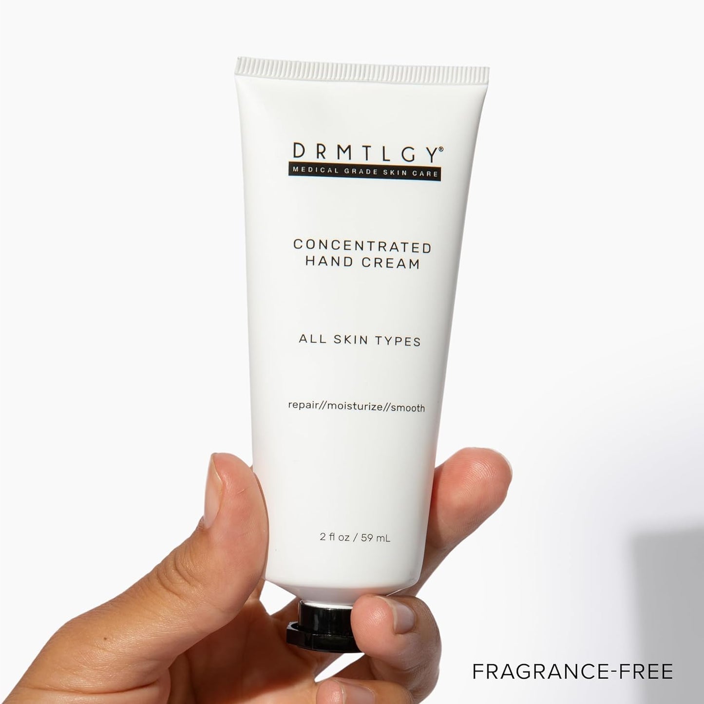 DRMTLGY Hand Cream - Fragrance-Free Moisturizing Lotion for Dry, Cracked Hands | Unisex Repair Cream