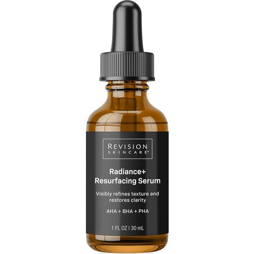 Revison Skincare Radiance+ Resurfacing Serum - Overnight AHA+BHA Exfoliant with Glycolic & Salicylic Acid | Smooths Texture & Brightens Skin