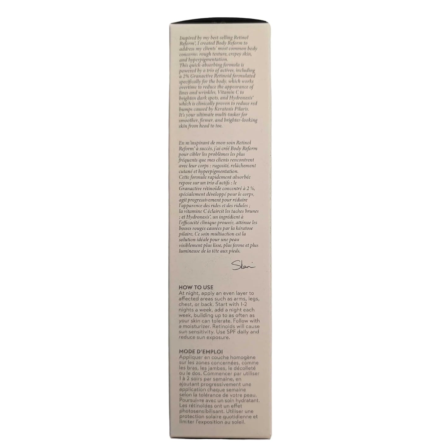SHANI DARDEN SKIN CARE Body Reform Treatment Serum - Anti-Aging Granactive Retinoid for Crepey Skin, 4 FL Oz
