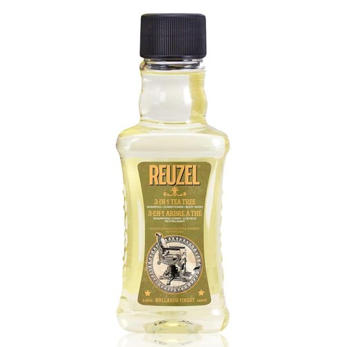 Reuzel 3-In-1 Tea Tree Shampoo - Deep Cleansing Formula for Hair and Body Care