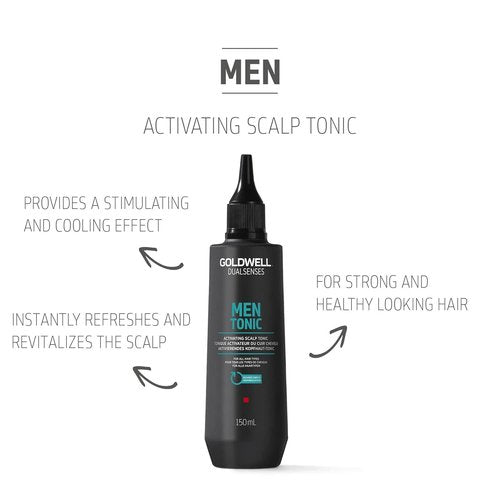 Goldwell Dualsenses Men Scalp Tonic - Instantly Refresh & Revitalize Hair, 150mL