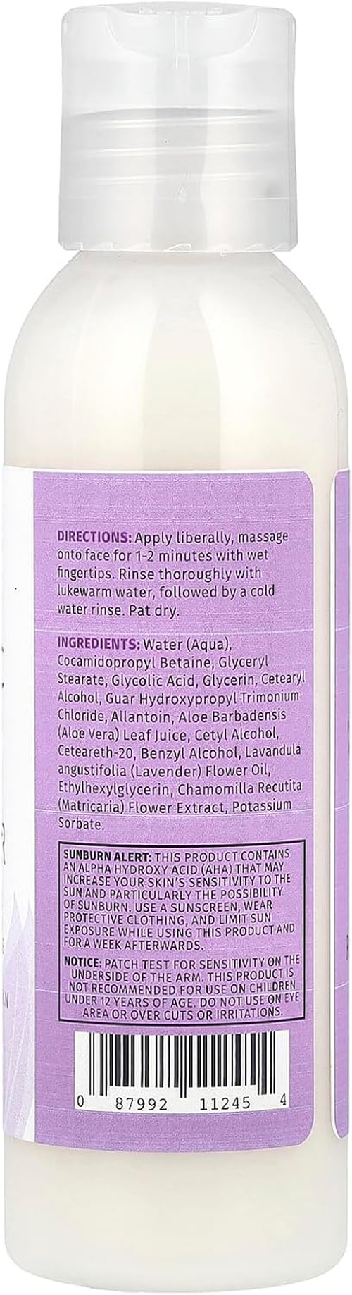 Reviva Glycolic Acid Cleanser - Exfoliating Cream for Radiant Skin | 4 oz.