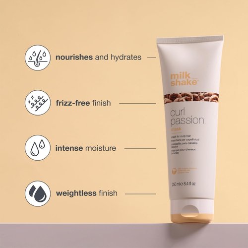 Milk_Shake Curl Passion Mask - Nourishing Hydrating Treatment for Frizzy Curly Hair