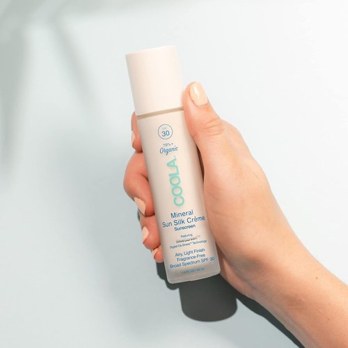COOLA Organic Sun Silk Crème - SPF 30 Face Moisturizer with BlueScreen Technology | 1.5 Fl Oz