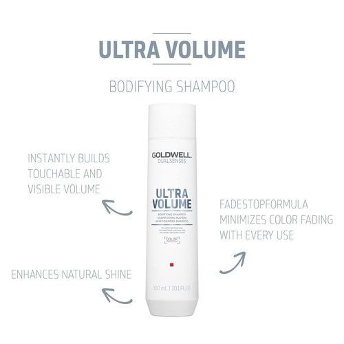 Goldwell Dualsenses Ultra Volume Shampoo - Bodifying Formula for Full-Bodied Hair | 300mL