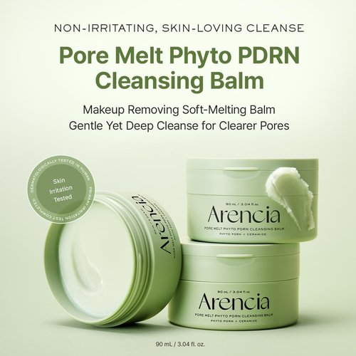 Arecia Pore Melt Cleansing Balm - Makeup Remover & Pore Care with PDRN, Ceramide, Hyaluronic Acid | 90ml