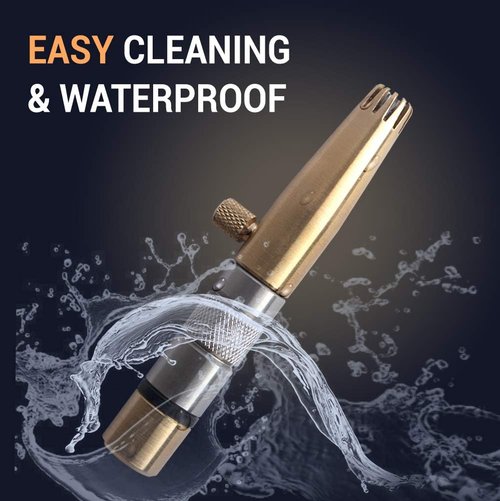 Royal Premium Nose Hair Trimmer for Men - Manual, Battery-Free, Waterproof, Brass & Stainless Steel ET-32