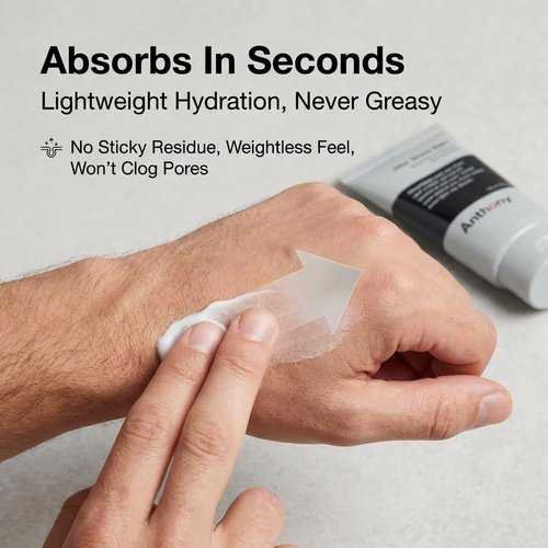 Anthony After Shave Balm - Cooling & Hydrating Lotion with Aloe Vera & Vitamins A, C, E | 3 fl oz