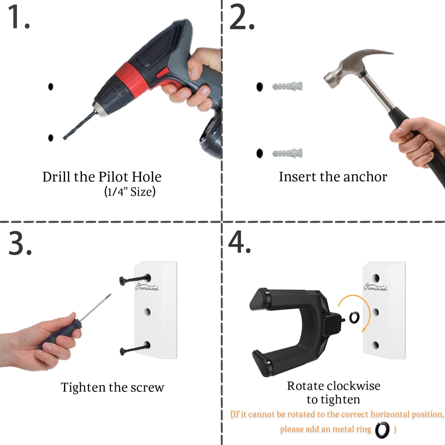 Guitar Wall Mount, Auto Lock Guitar Hanger Acacia Hardwood, Guitar Wall Hangers, Guitar Holder Hook Wall Stand for Classical, Acoustic, Electric Guitar, Bass, Ukulele, Gift for Guitar Player