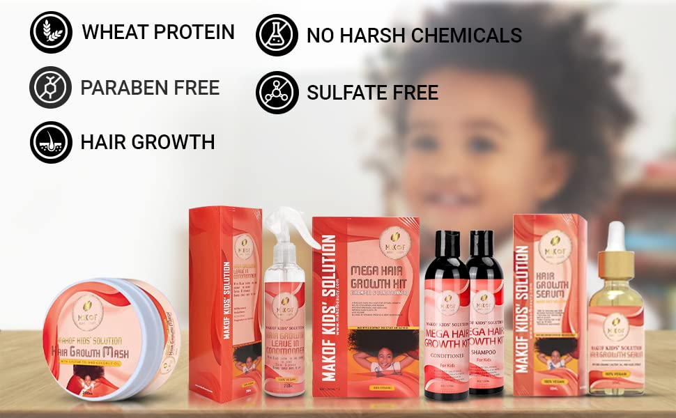 Skiennix Kids Leave-In Conditioner - Nourishing Formula with Mango Butter & Jojoba Oil | 8 Fl Oz