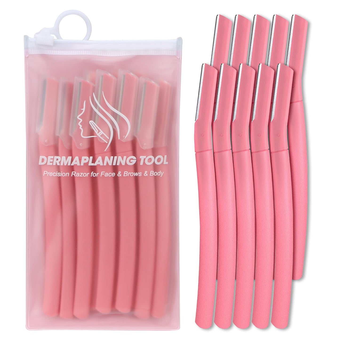 Skiennix Dermaplane Razor - Gentle Facial Exfoliation Tool for Smoother Skin | Blush Color