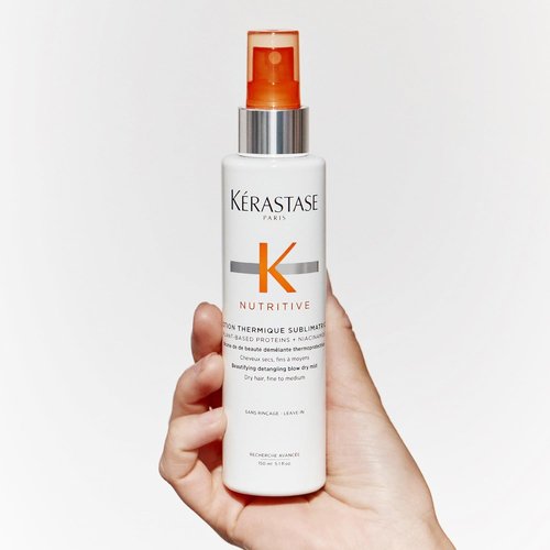 KERASTASE Nutritive Heat Protecting Spray - Nourishing Detangler for Dry Hair | 5.1 Fl Oz