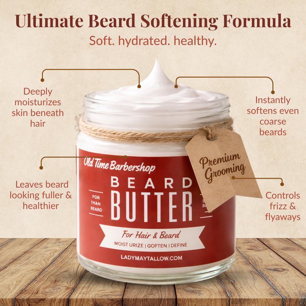 Tallow Man Beard & Body Butter for Men - All-Natural Moisturizer | Luxurious Hydration