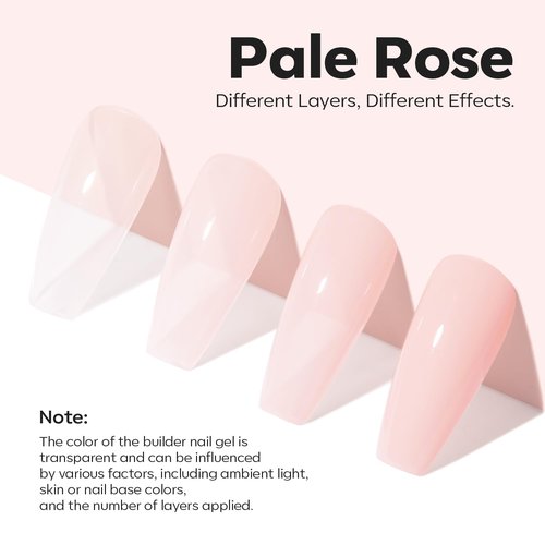 modelones Nail Strengthener Pale Pink White Nail Repair for Damaged Nails Strengthening Polish 15ml Nail Growth and Strengthener Natural Concealer Foundation Nail Care Gifts for Women