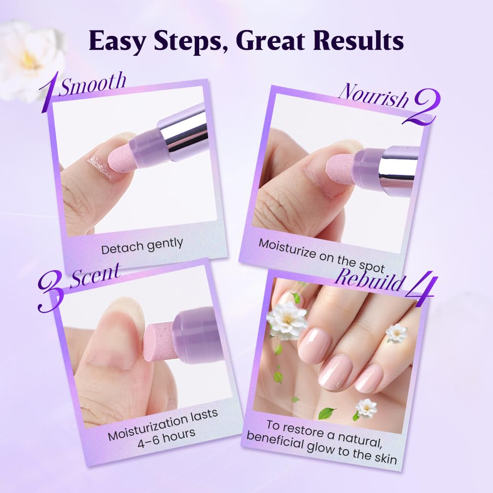 Skiennix 3-in-1 Cuticle Oil Pen - Moisturizing Nail Care Tool with Ceramic Tip for Dry Nails | 1 Piece
