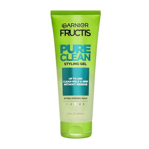 Garnier Fructis Styling Gel - Pure Clean Formula for Strong Hold | 6.8 Fl Oz