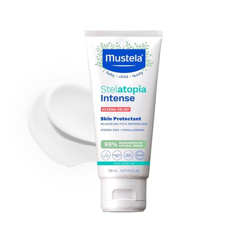 Mustela Eczema Relief Cream - Fragrance-Free Moisturizing Lotion with Colloidal Oatmeal | For Dry, Itchy Skin - 5.07 fl. oz.