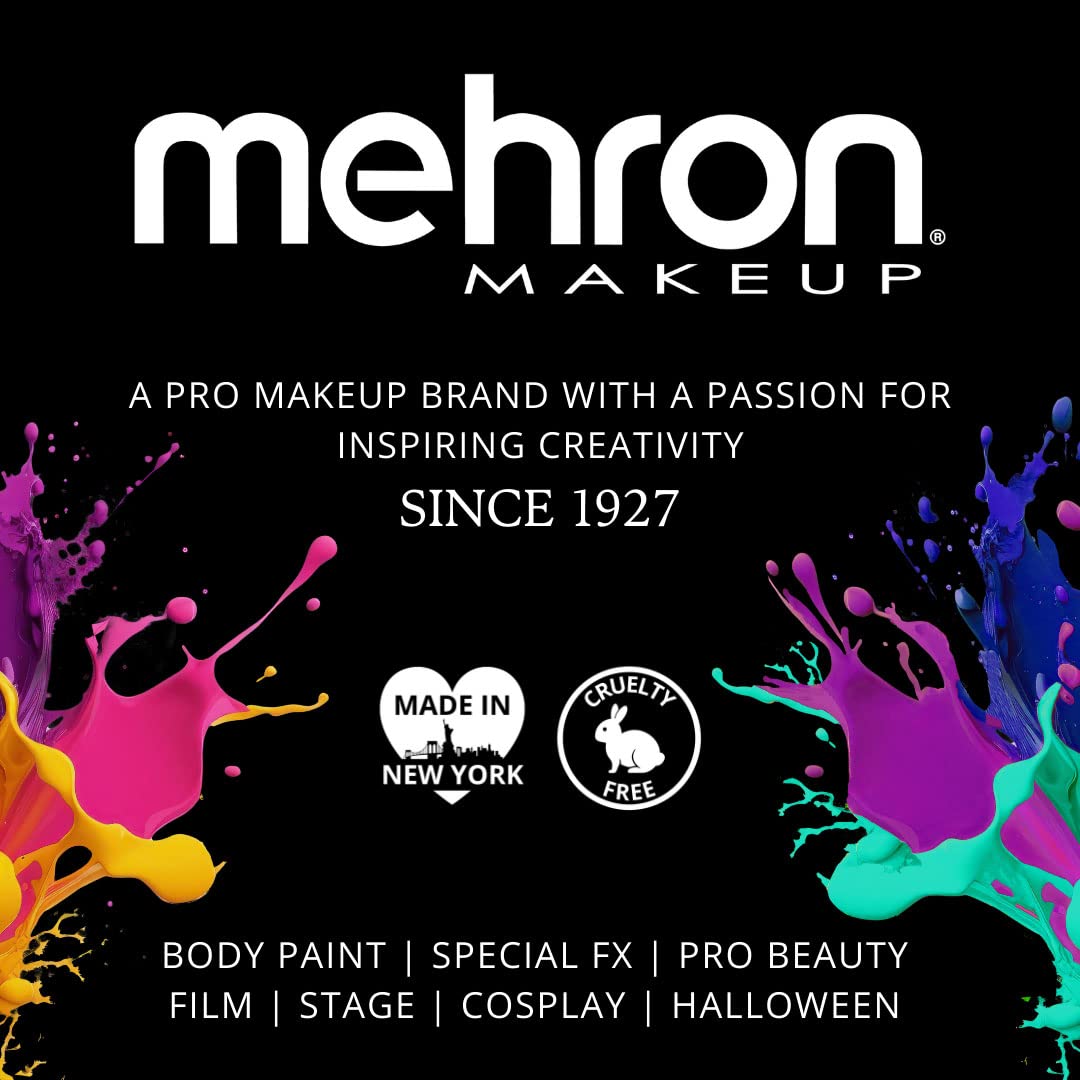 Mehron Makeup CreamBlend Stick | Face Paint, Body Paint, & Foundation Cream Makeup | Perfect for Halloween .75 oz (21 g) (White)