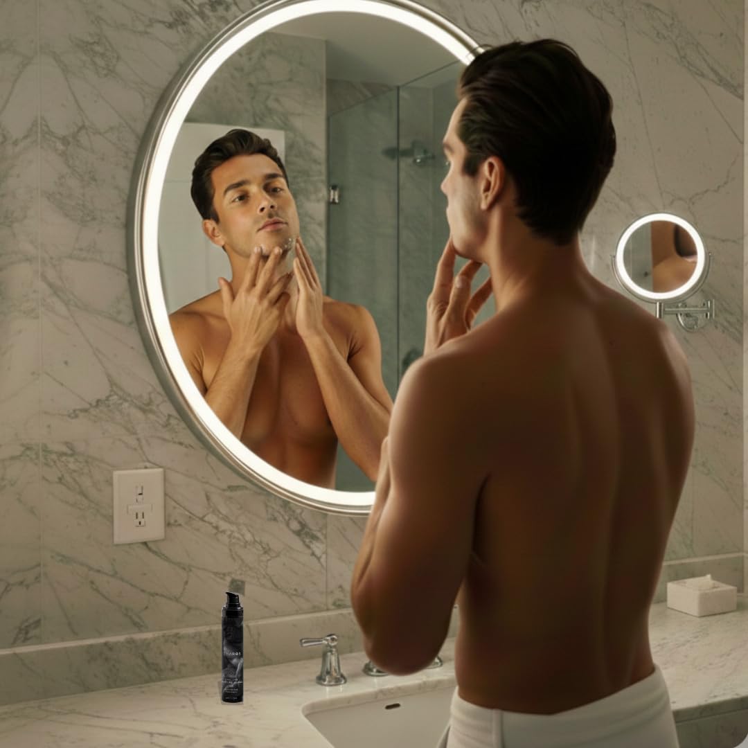 THAROS Men's Hyaluronic Acid Face Cream - Hydrating & Calming Moisture Guard | 1.7 fl. oz, Vegan for Normal & Dry Skin