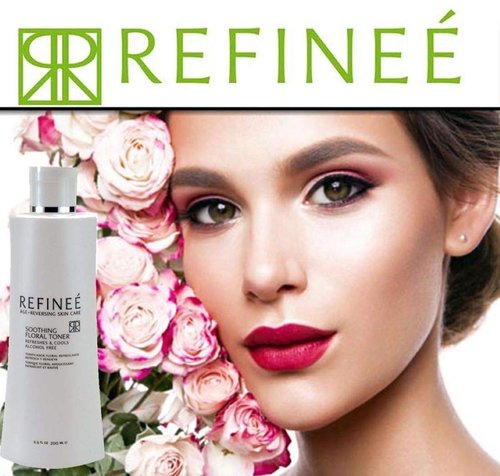 Refinee Soothing Floral Face Toner - Alcohol-Free Hydrating & Firming Rose Water, 6oz