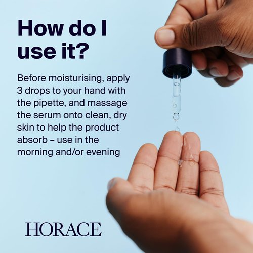 Horace Hyaluronic Acid Face Serum for Men - Advanced Moisturizing Treatment for Dry Skin | Unscented, 30ml