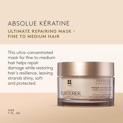 Rene Furterer ABSOLUE KERATINE Ultimate Regenerating Mask - Repair Damaged Fine to Medium Hair