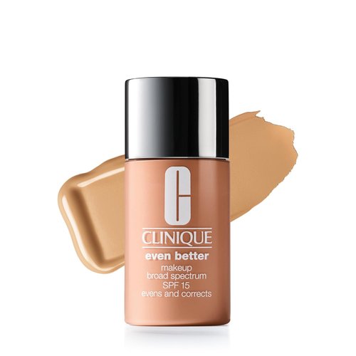 Clinique Even Better Makeup Liquid Foundation SPF 15 - Vitamin C Formula for All Skin Types | Medium Coverage & Natural Finish | Evens Skin Tone & Reduces Dark Spots