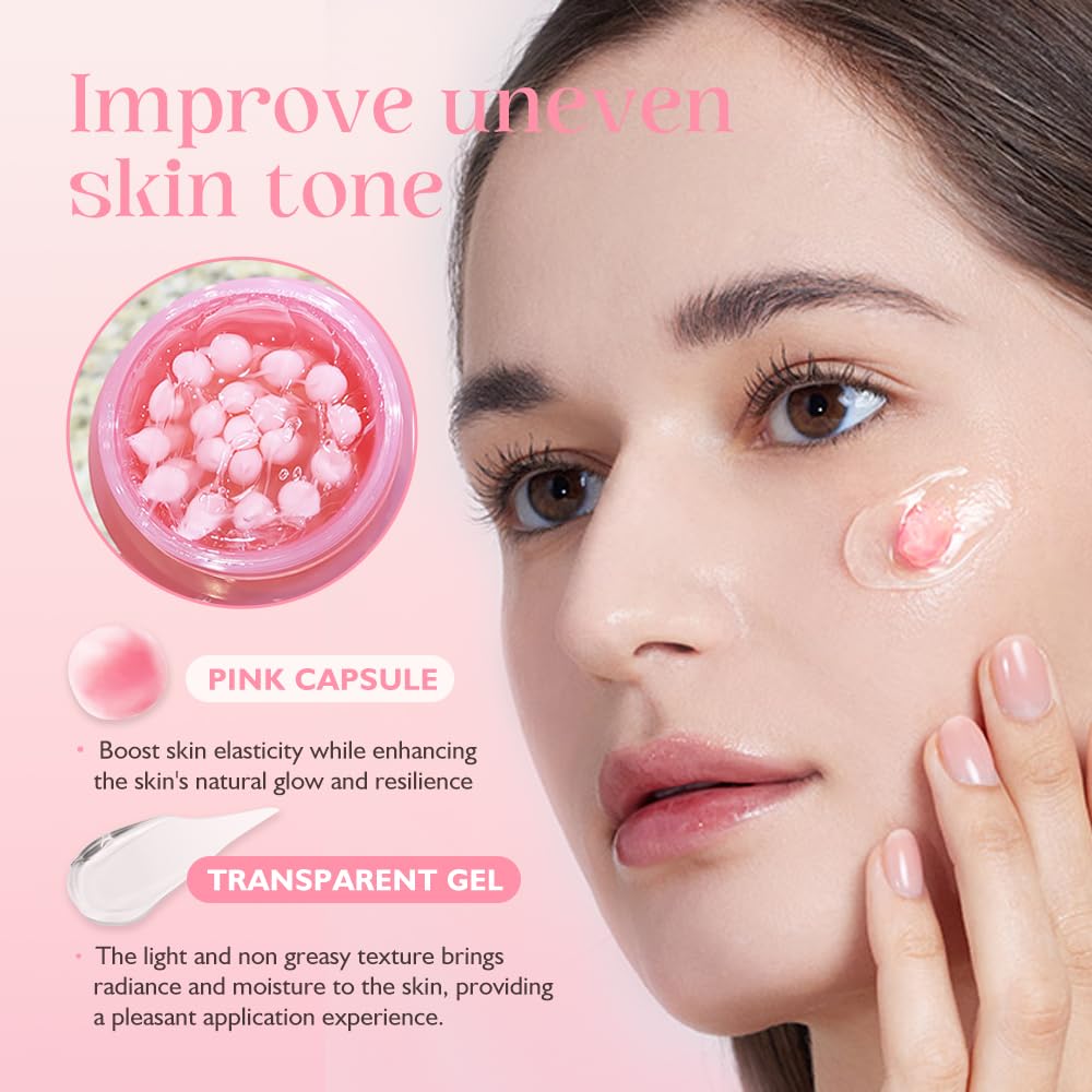 Skiennix PDRN Capsule Cream - Lightweight Salmon DNA Moisturizing Gel for Deep Hydration | 1.76 oz