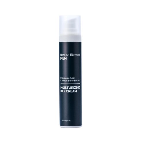 Nordisk Element Men’s Moisturizing Day Cream - Deep Hydration Face Moisturizer with Hyaluronic Acid & Rowan Berry | Lightweight, Non-Greasy, Vegan, 1.7oz