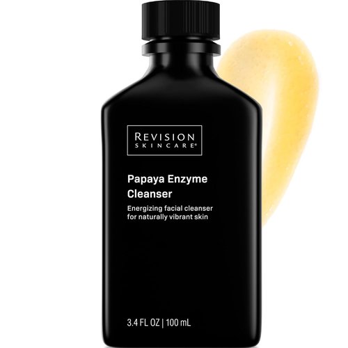 Revision Skincare Papaya Enzyme Cleanser - Energizing Facial Cleanser with Salicylic Acid, Soothing Exfoliation