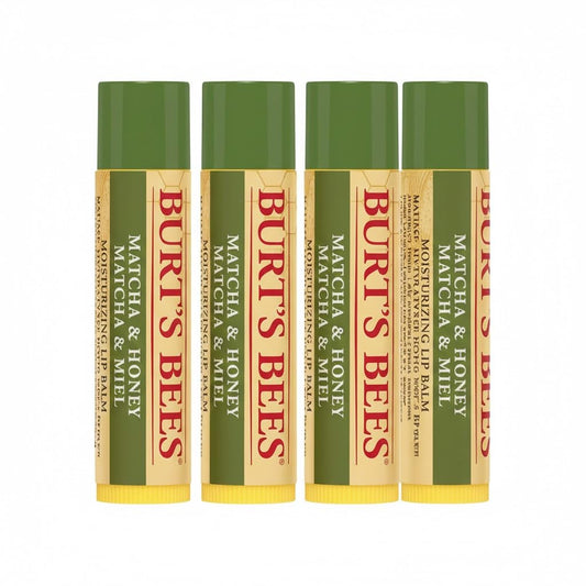 Burt's Bees Moisturizing Lip Balm - Matcha & Honey Flavor | 100% Natural, 0.15 Ounce